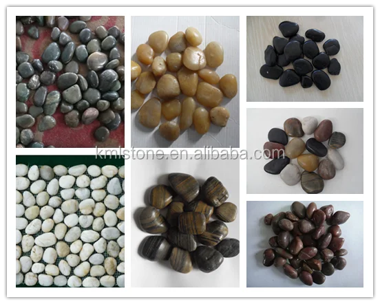 Cobble type pebbles for bathroom pebbles for decoration 