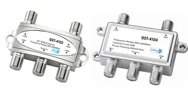 TISHITA FTA Switch 2X1 DiSEqC Satellite Dish for FTA Receiver Multi LNB 