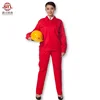 oem 100% workwear red lady clothes wear work suit uniform