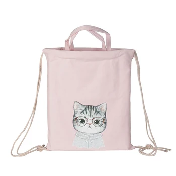 canvas waterproof custom cheap drawstring larger bag gift