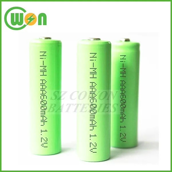 Nimh Aaa 600mah 1.2v Nimh Rechargeable Battery Button Top Flat Top