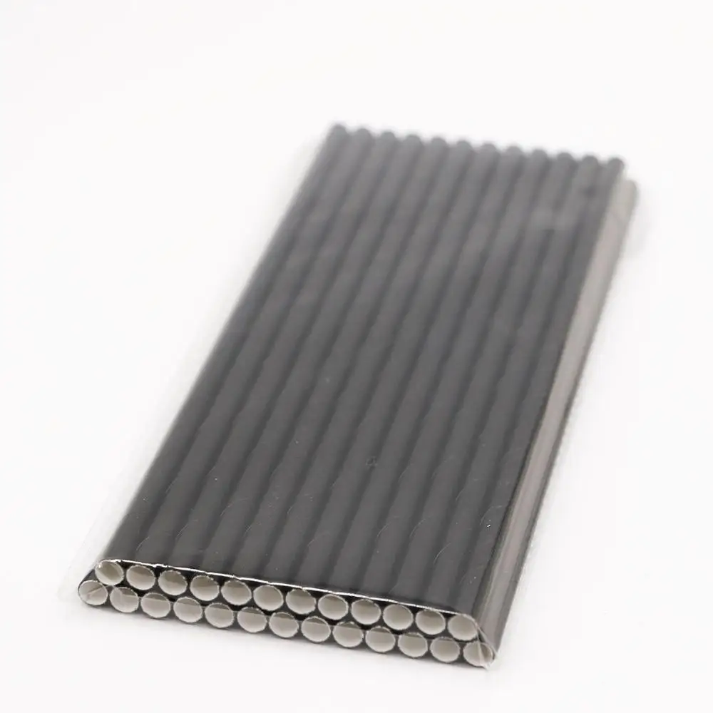 

Free Sample Biodegradable 6mm Black Paper Straws, Free Shipping, Solid black