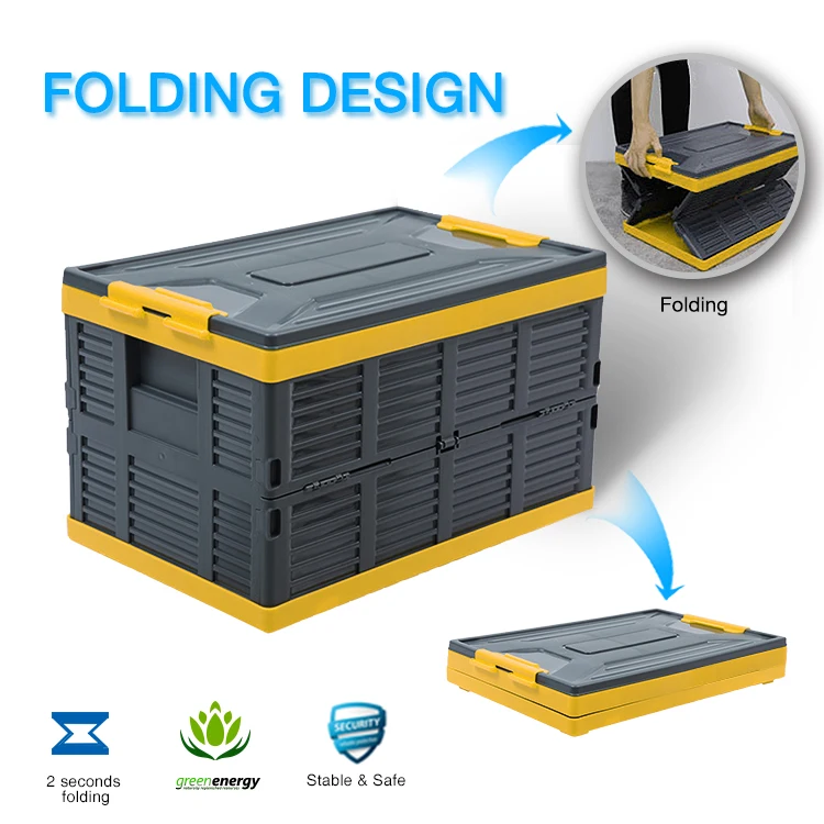 collapsible plastic storage boxes