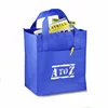 Reusable shopping 100gsm non-woven tote bag with front pocket