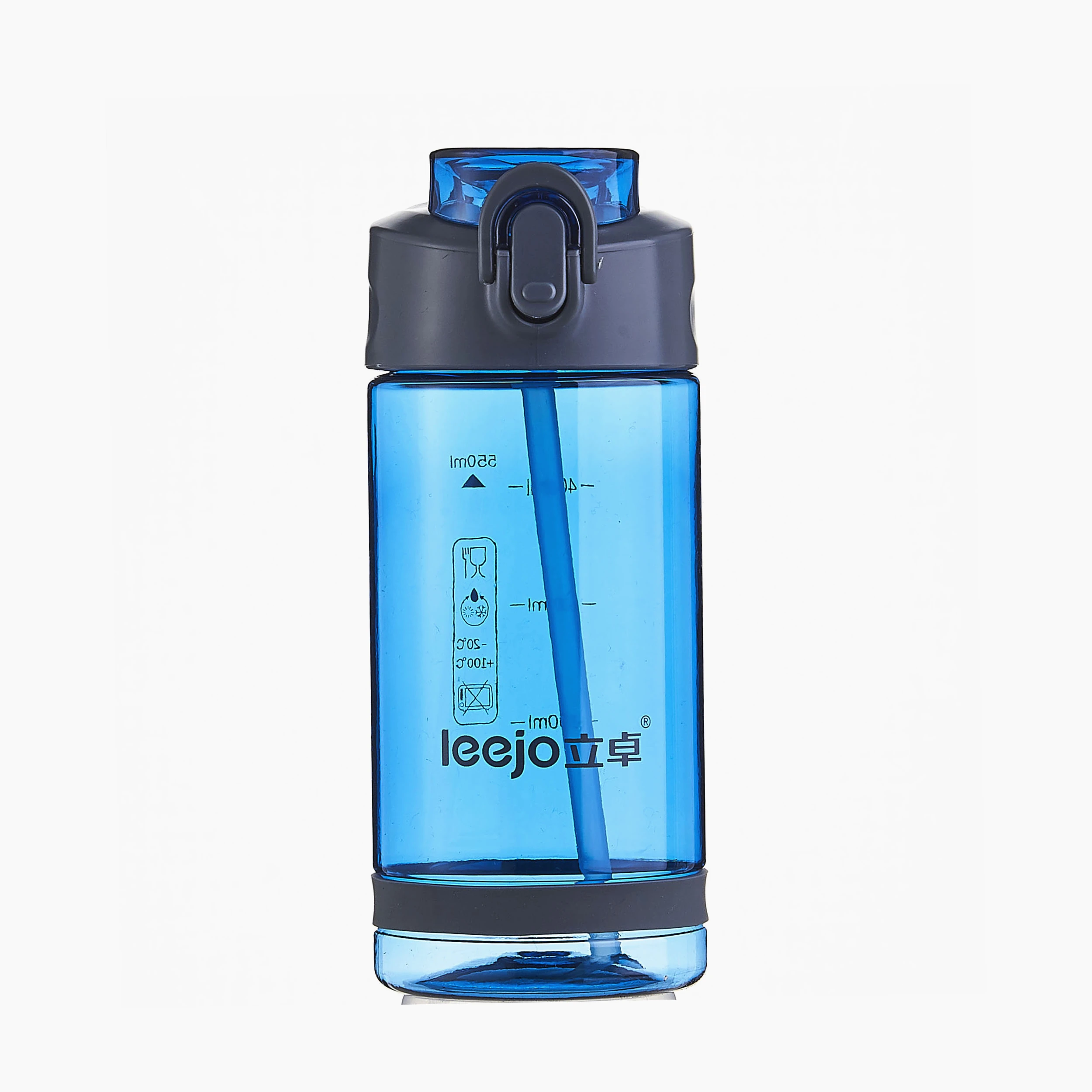 

550 ml Children sports bottle BPA free plastic flip top straw water bottle with custom logo, Any color