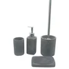 Personalized natural concrete complete nice bathroom set