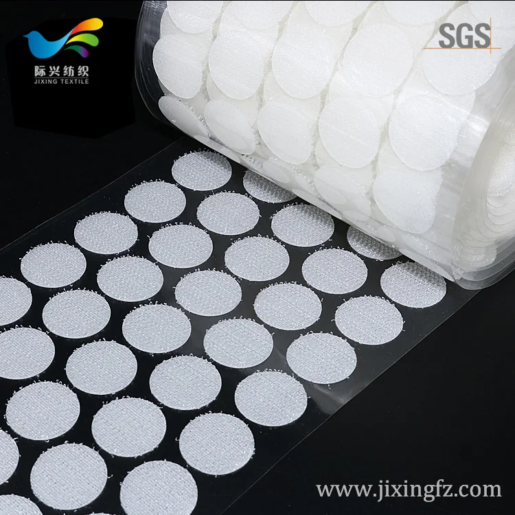 adhesive hook and loop dots