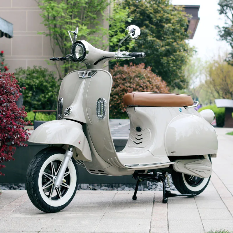 Eec 2000w Vintage Vespa Electric Scooters With 72v 20ah Battery Adult