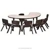 Kidney shape Study Desk and Chair Set