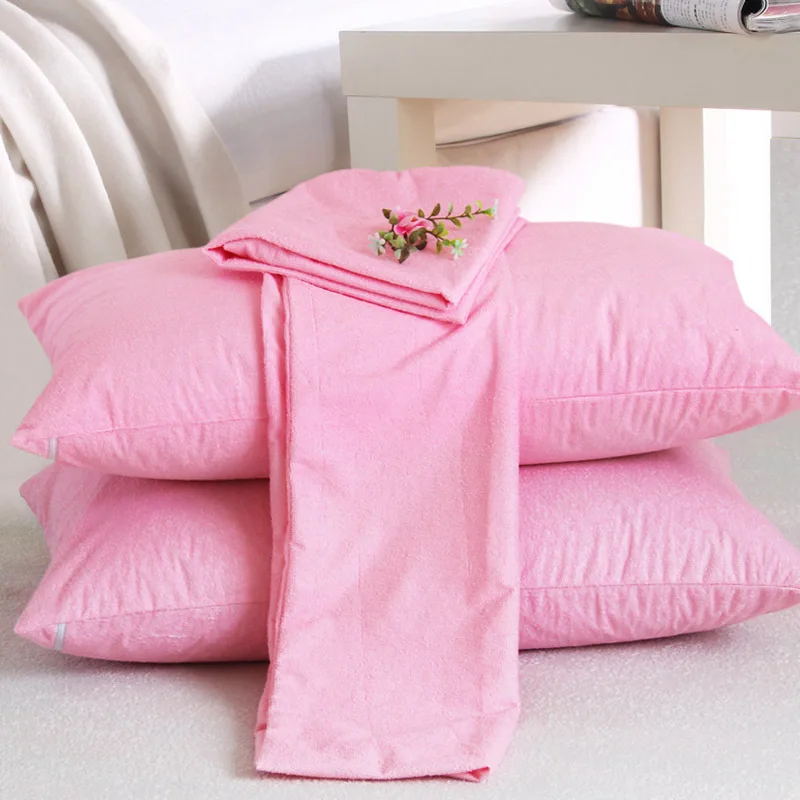 Waterproof Anti Dust Mite/bed Bugs Zippered 105gsm Terry Pillow Cover