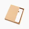 Senlan Custom Size Design Logo Sliding Open Kraft Paper Drawer Gift Packing Box