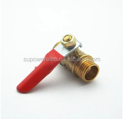 Fittings Pneumatic Valve 1//8 1//4 3//8 1//2 Inch BSP Male Thread Mini Ball Valve Brass Connector Joint Copper Coupler Adapter Water Air Specification : 3//8 BAIJIAXIUSHANG-TIES Valves