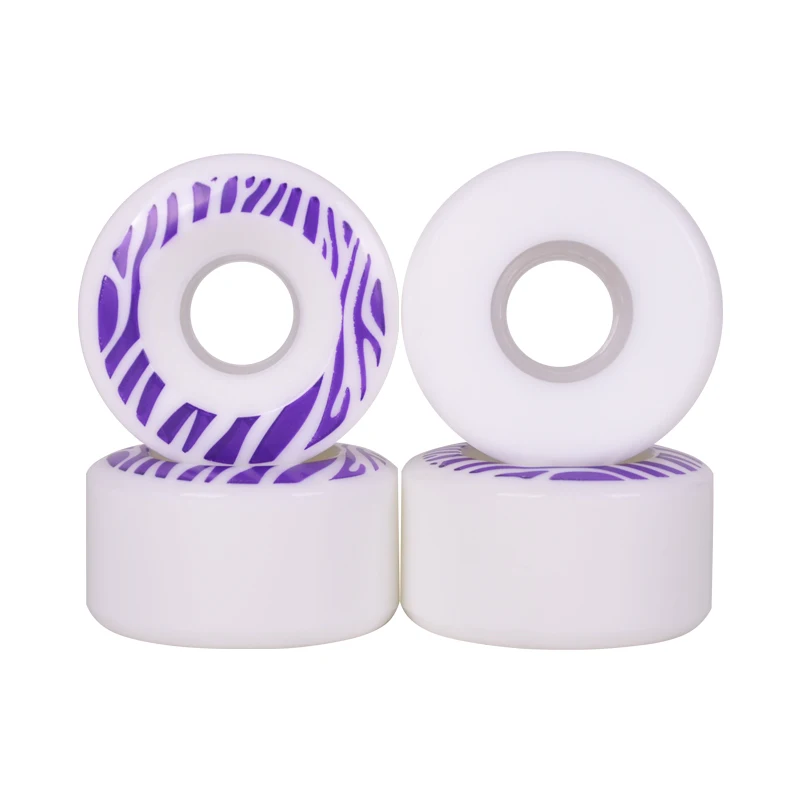 

58*32mm 85A skateboard wheels 60% rebound street skateboard wheelsfor cruising, Purple and customized