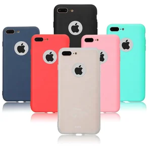 Hot product Factory price colorful silicone soft case for iPhone 7 plus TPU Case