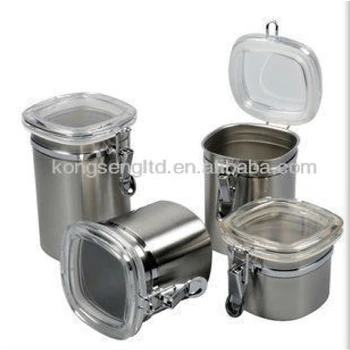 Ss Canister With Airtight Acrylic Lid & Clamp - Buy ...