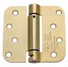 Adjustable Torsion Self Closing Spring Hinge for Gate, Satin Brass