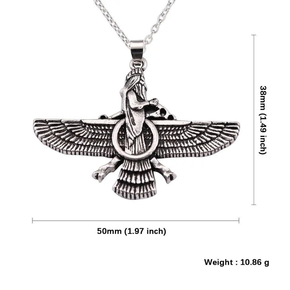 

Women And Men Religion Jewellery Ahura Mazda Culture Pendant Viking Necklace, As picture