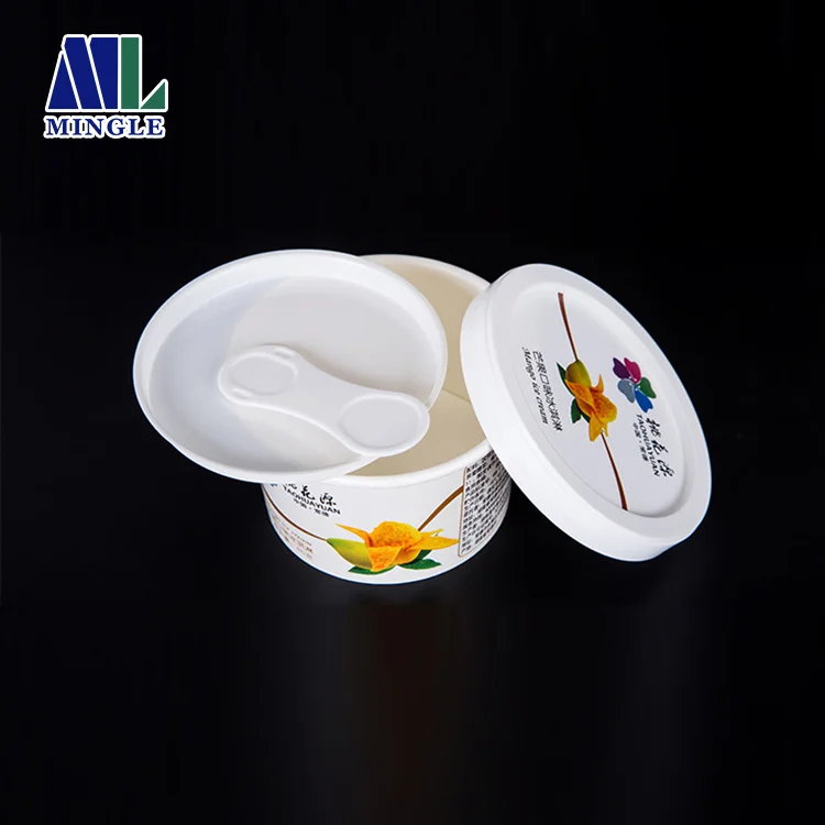 
Top Selling Food Grade Ice Cream Cup Tube / Ice Cream Paper Container 