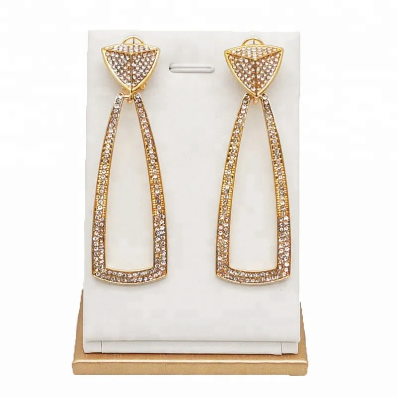 

E166 popular saudi gold jewelry women earring factory china