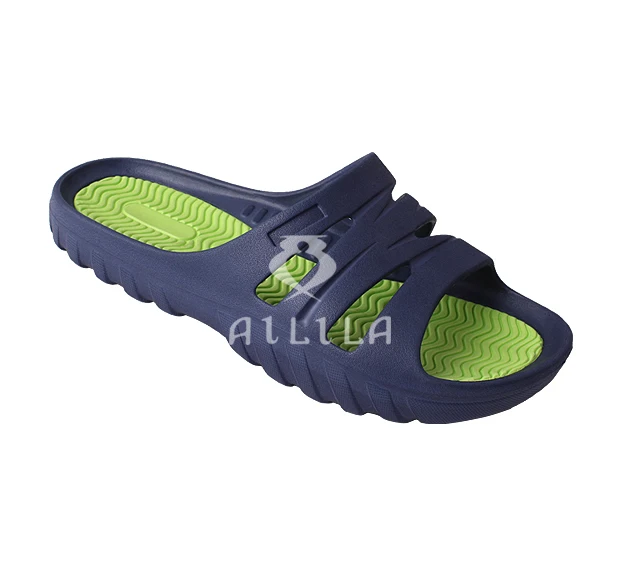 Hot-selling double color eva injection men beach indoor slippers