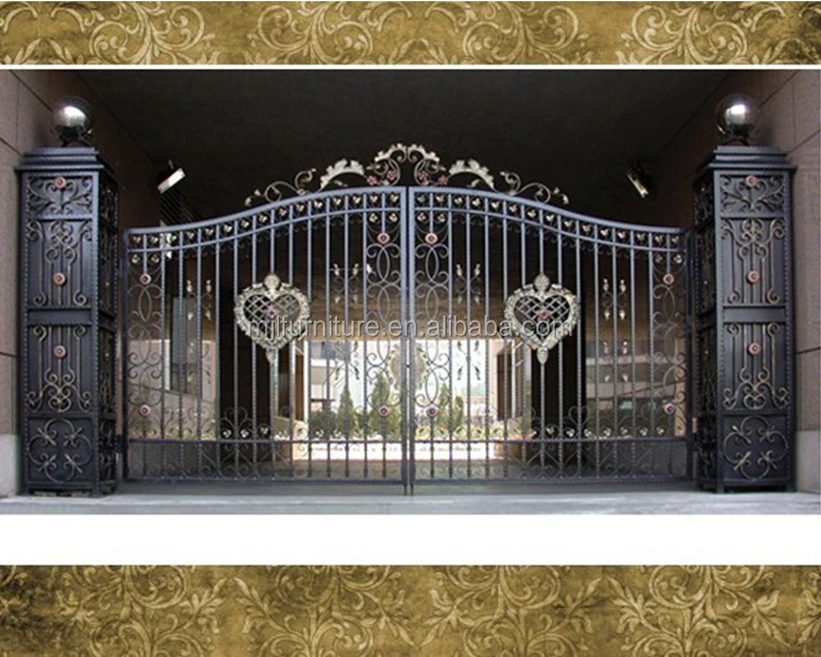 Guangzhou Mild Steel Indian House Main Gate Designs for Garden Villa