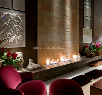 Wifi New Insert Stainless Steel Intelligent Bio Ethanol Fireplace