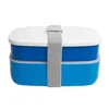 Reusable Food Container Lunch Box LFGB, 2 layers, with Cutlery set