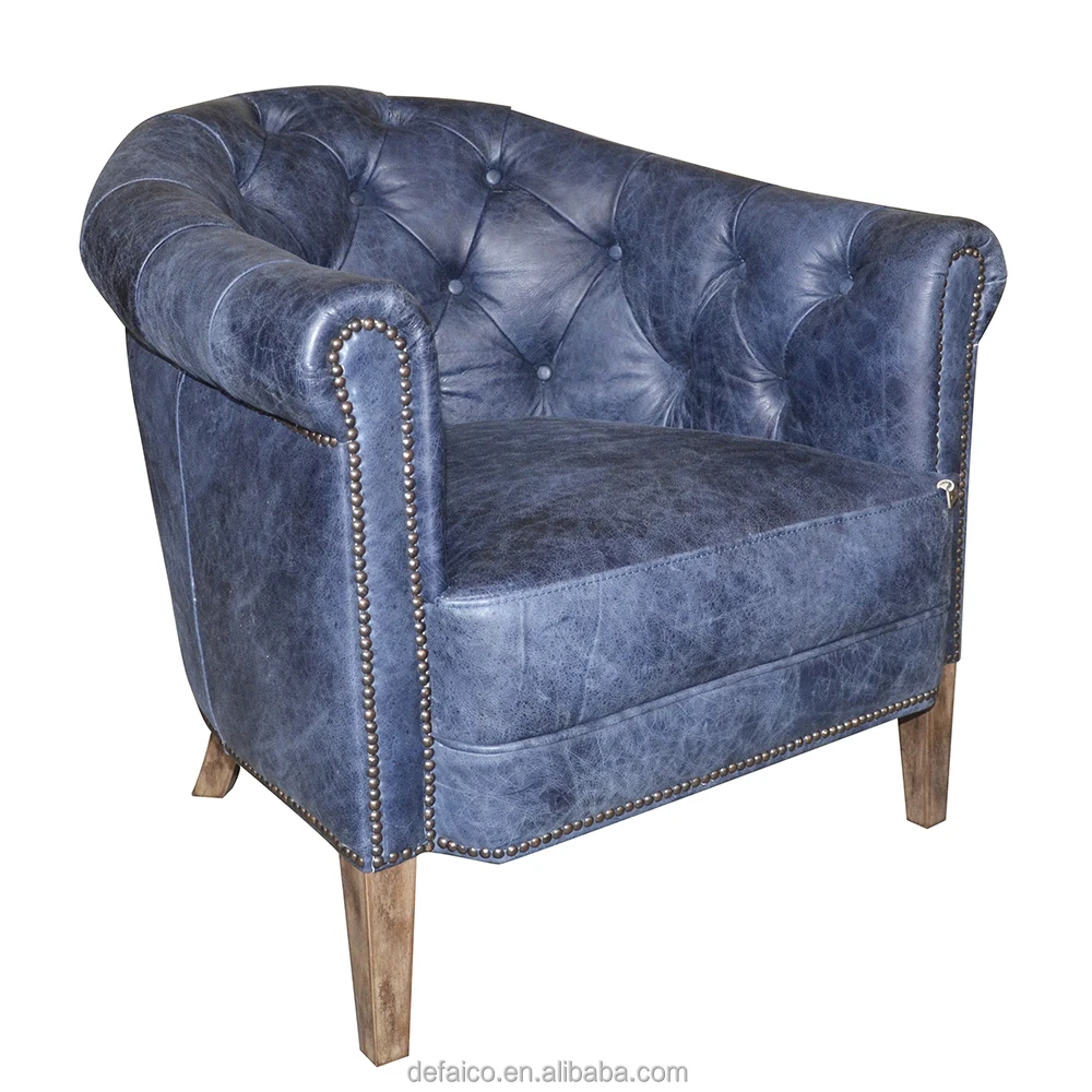 Upholstered Genuine Leather Chesterfield Tub Chair Buy Upholstered