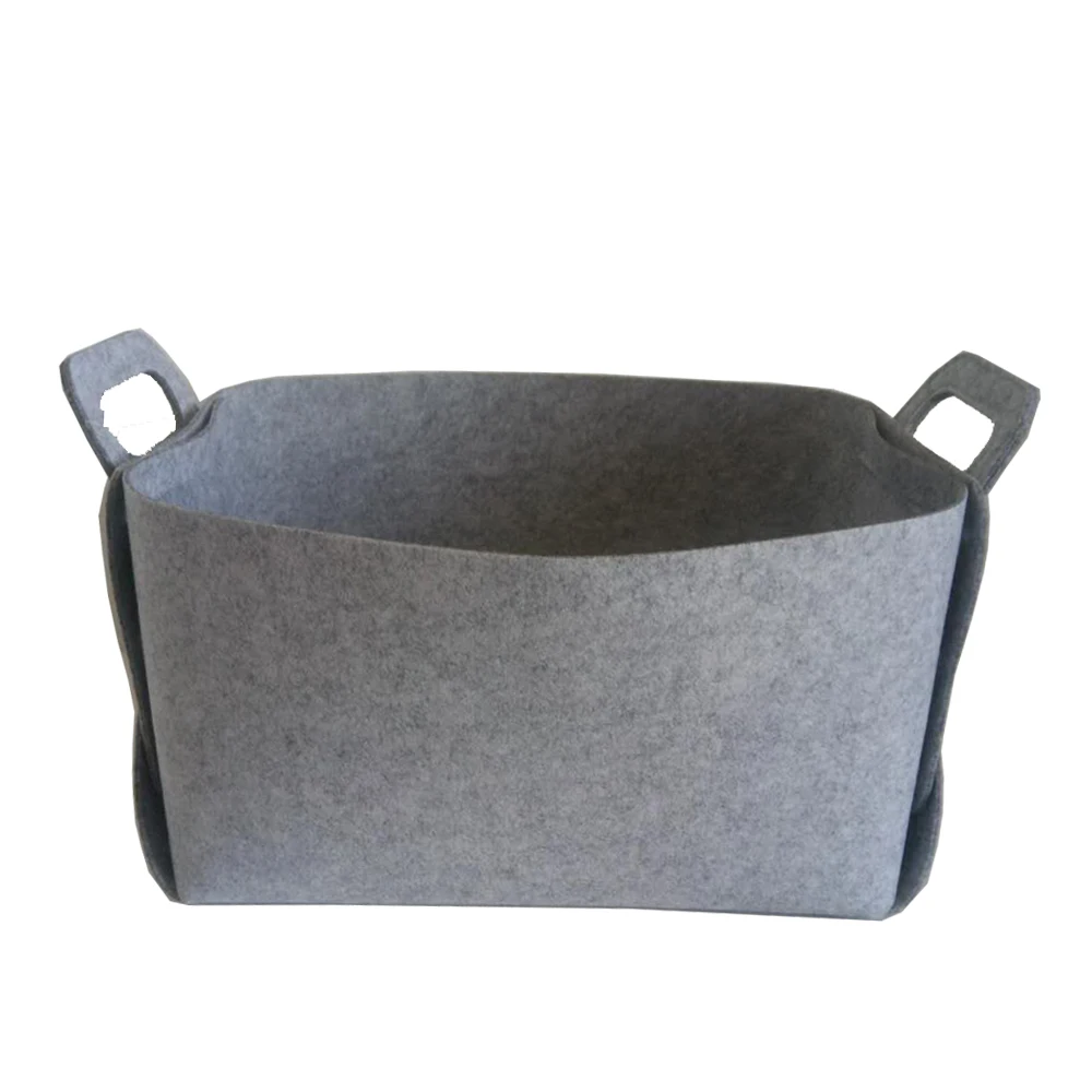 

Custom Foldable Felt Laundry Storage Bin Basket For Home, Dark grey or others