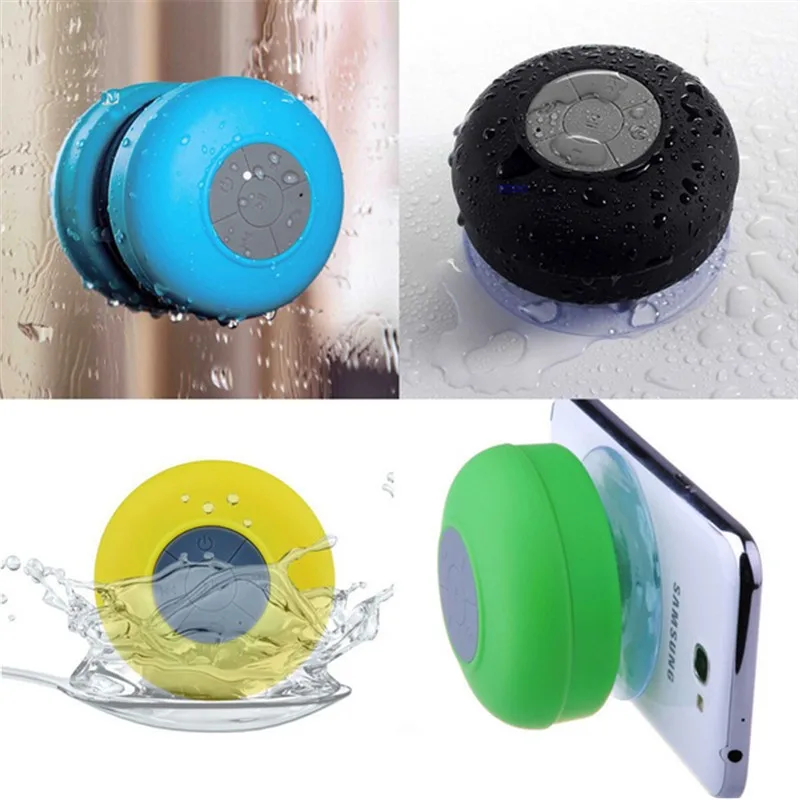 Wireless bluetooth speaker portable suction cup wireless shower speaker