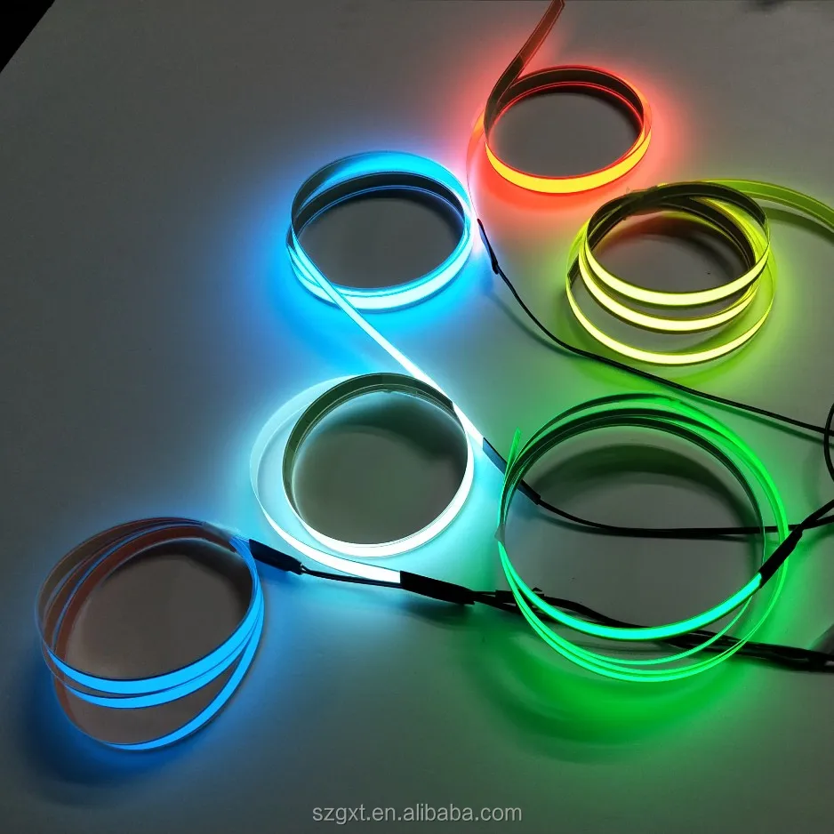 custom electroluminescent waterproof rgb el light tape