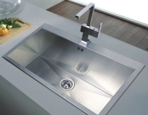 Dishwasher Sink Single Tank Domestic Kitchen Hand Basin Stainless