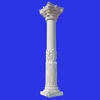 MCS244 White limesotne columns decoration pillar Stone Carved Luxury Outdoor or Indoor Roman Column