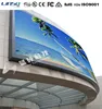 The First Arc-shaped Large Multimedia P7.62 LED Display Board in China