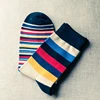 2019 Spring men long Socks men's business casual colorful stripe socks male Color plaid socks