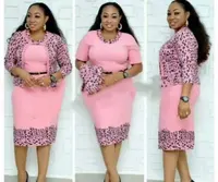 

African dress suits Plus Size ladies coat dress suits
