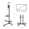 VESA 600*400 Mobile Floor LCD TV Mount Bracket Floor TV Floor Trolley Stand for 32-70 Inch Flat Screen LED