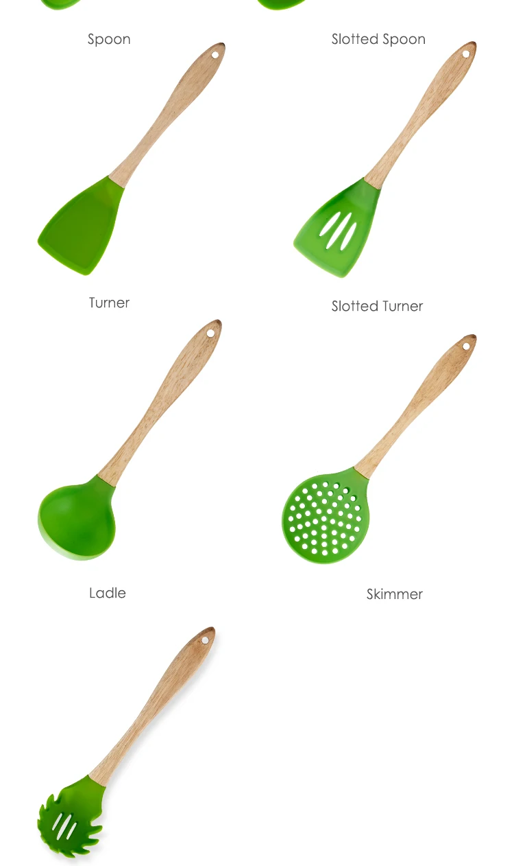various kitchen utensils