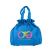 customized logo objects packing drawstring bags with Silk screen printing