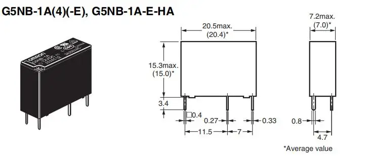 5a/250vac No Omron Relay G5nb-1a-e With Pcb Teminal 5v 12v 18v 24v Dc