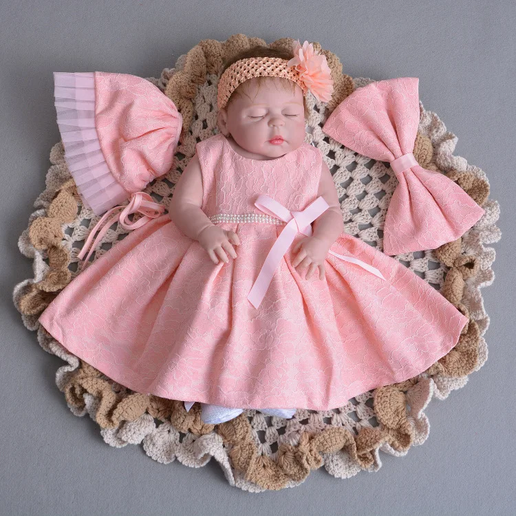 peach color baby frocks