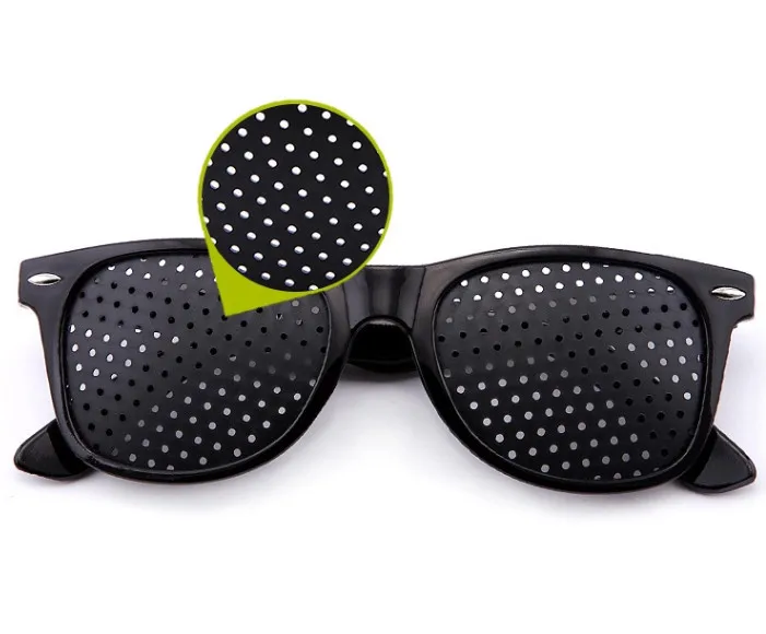 Pinhole Glasses Black Eyesight Improvement Vision Care Exercise Eyewear 