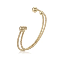 

51873 xuping Opening Adjustable 14k gold bangle, wire cuff bangle bracelet, Women Jewelry cheap wholesale bracelet women