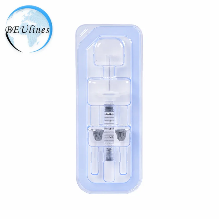 

2019 dermal filler hyaluronic acid 2ml needle injection, Transparent