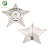 Ready to ship new product custom American shiny sliver SHERIFF badge pin