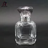 crystal glass 30 ml perfume bottle diamond shaped luxury attar display bottle with crown cap