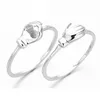 Hot Sale Shake hands couple rings in silver