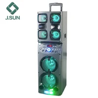 

Portable wireless speaker outdoor trolley party speaker with high quality sound