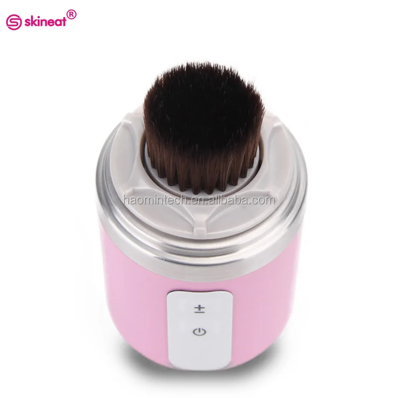 

best sellers in europe 2019 USB wireless charging face brush electric waterproof face cleanser brush, Pink white