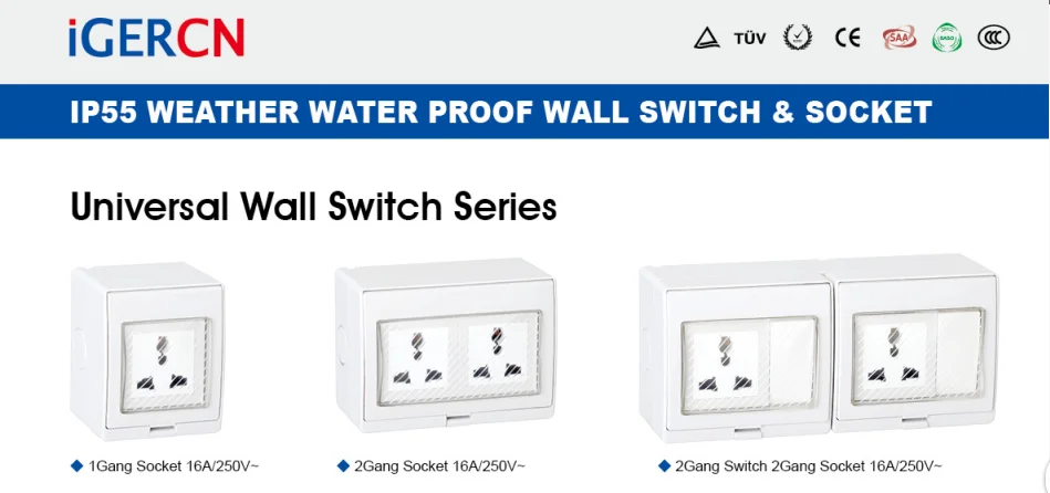 Multi-Function IP55 Weatherproof Switch Socket 13A Fast Shipping ...